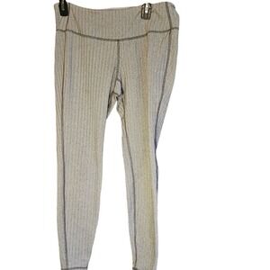 Old Navy Size L Go-Dry Chevron‎ Compression Leggings Active Black Athleisure